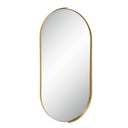 Renwil Aleah 40" Tall Oval Wall Mirror - Yellow