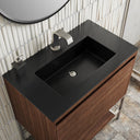 Mid-Century Walnut / Brushed Nickel / Charcoal Black - 1 Faucet Hole