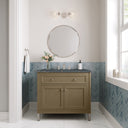 Walnut Whisper / Parisien Bleu - 3 Faucet Holes