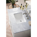 Glossy White / Carrara White - 3 Faucet Holes