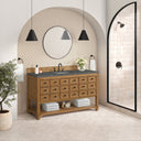 Amber Birch / Parisien Bleu - 3 Faucet Holes