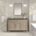 Whitewashed Oak / Parisien Bleu - 3 Faucet Holes