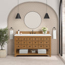 Amber Birch / White Zeus - 3 Faucet Holes