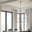 Renwil Luzon 90" Height Ceiling Fixture - Plated Dark Antique Brushed Brass
