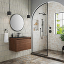 Mid-Century Walnut / Matte Black / Charcoal Black - 1 Faucet Hole