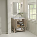 Whitewashed Oak / Victorian Silver - 3 Faucet Holes