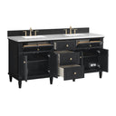 Black Onyx / White Zeus - 3 Faucet Holes