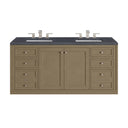 Walnut Whisper / Charcoal Soapstone - 3 Faucet Holes