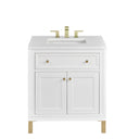 Glossy White / White Zeus - 3 Faucet Holes