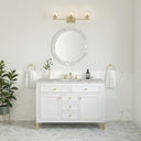 Glossy White / Victorian Silver - 3 Faucet Holes