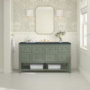 Smokey Celadon / Charcoal Soapstone - 3 Faucet Holes