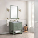 Smokey Celadon / Carrara White - 3 Faucet Holes