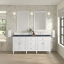 Bright White / Charcoal Soapstone - 3 Faucet Holes
