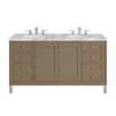 Walnut Whisper / Carrara White - 3 Faucet Holes