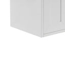 Glossy White / Champagne Brass