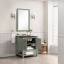 Smokey Celadon / Charcoal Soapstone - 3 Faucet Holes