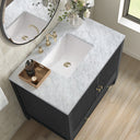 Carbon Oak / Carrara White - 3 Faucet Holes