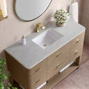 Pebble Oak / Victorian Silver - 1 Faucet Hole