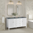Bright White / Parisien Bleu - 3 Faucet Holes
