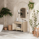 Coastal Driftwood / White Zeus - 1 Faucet Hole