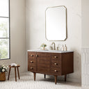 Mid-Century Walnut / Eternal Jasmine Pearl - 3 Faucet Holes