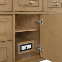 Light Natural Oak / White Zeus - 3 Faucet Holes