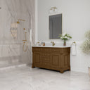 Honey Oak / White Zeus - 1 Faucet Hole