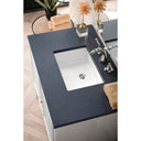 Glossy White / Charcoal Soapstone - 3 Faucet Holes