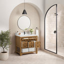 Amber Birch / White Zeus - 1 Faucet Hole