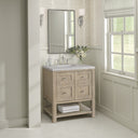 Whitewashed Oak / Eternal Jasmine Pearl - 3 Faucet Holes