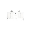 Glossy White / White Zeus - 3 Faucet Holes