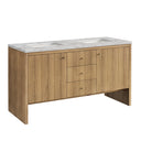 Light Natural Oak / Victorian Silver - 3 Faucet Holes