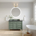 Smokey Celadon / Charcoal Soapstone - 3 Faucet Holes