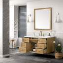 Light Natural Oak / White Zeus - 3 Faucet Holes