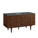 Mid-Century Walnut / Parisien Bleu - 3 Faucet Holes