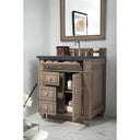 Whitewashed Walnut / Charcoal Soapstone - 3 Faucet Holes