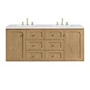 Light Natural Oak / White Zeus - 3 Faucet Holes