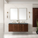 Mid-Century Walnut / Parisien Bleu - 3 Faucet Holes