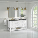 Bright White / Parisien Bleu - 3 Faucet Holes