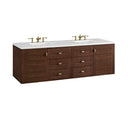 Mid-Century Walnut / White Zeus - 3 Faucet Holes
