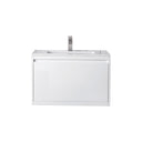 Glossy White / Glossy White - 1 Faucet Hole