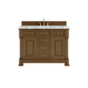 Honey Oak / Carrara White - 3 Faucet Holes