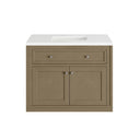 Walnut Whisper / White Zeus - 3 Faucet Holes