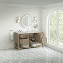 Whitewashed Oak / Victorian Silver - 3 Faucet Holes