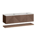 Chestnut / Eternal Jasmine Pearl - 3 Faucet Holes