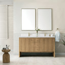 Light Natural Oak / White Zeus - 1 Faucet Hole