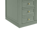 Smokey Celadon / Victorian Silver - 3 Faucet Holes
