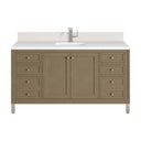 Walnut Whisper / White Zeus - 1 Faucet Hole