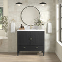 Carbon Oak / White Zeus - 1 Faucet Hole