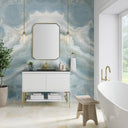 Glossy White / Champagne Brass / Charcoal Black - 1 Faucet Hole